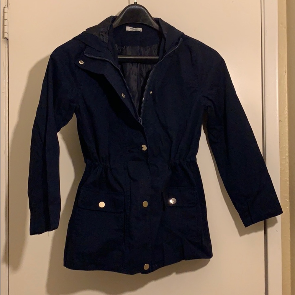 Military Anorak Utility Jacket Navy (Small)
